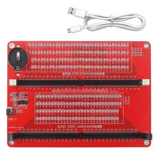 Desktop DDR5 UDIMM / RDIMM Server Memory Module Testing Tool With Indicator Light, 2 In 1