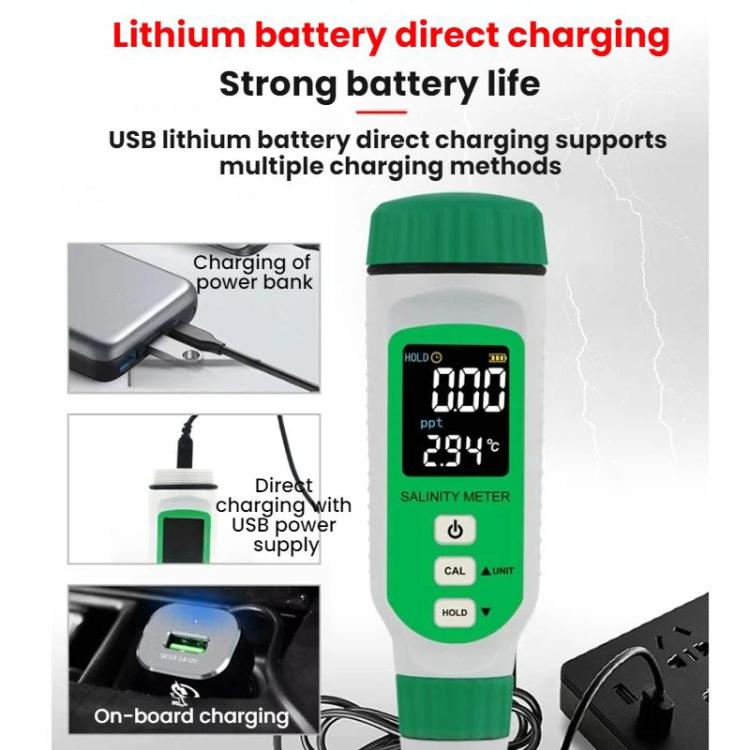 SMART SENSOR Digital Salinity Meter Pen-Type Seawater, AR8212+