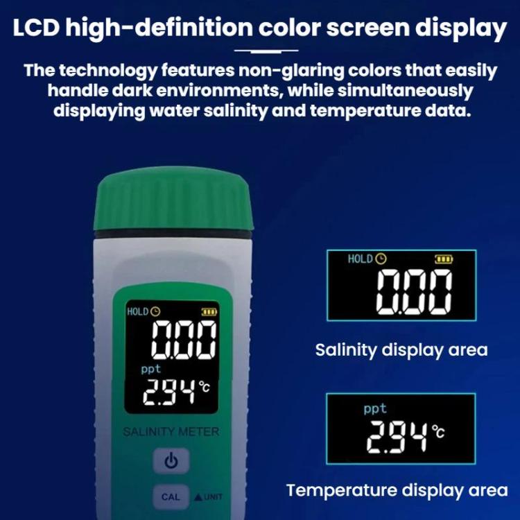SMART SENSOR Digital Salinity Meter Pen-Type Seawater, AR8212+