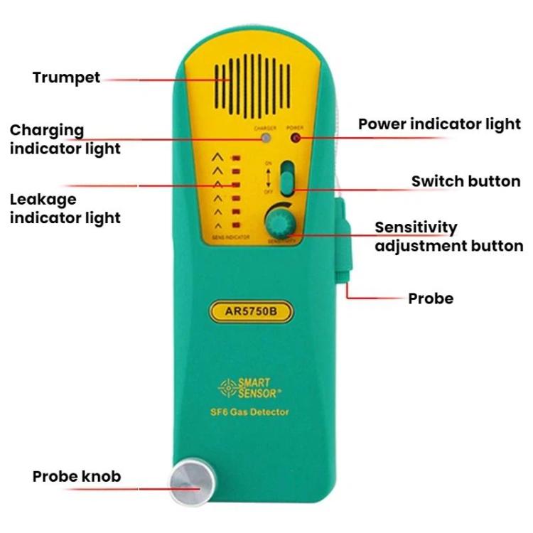 SMART SENSOR Refrigerator And Air Conditioner SF6 Refrigerant Leak Detector, SMART SENSOR AR5750B