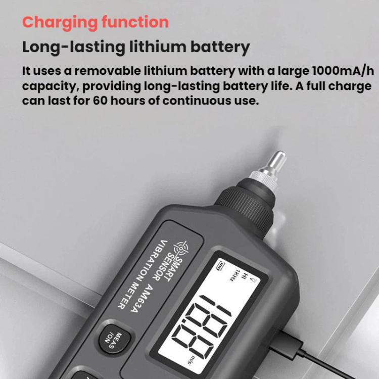 SMART SENSOR Explosion-Proof Handheld Portable High-Precision Motor Vibration Meter, SMART SENSOR AM63A