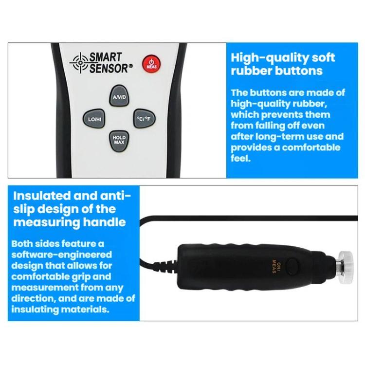 SMART SENSOR Portable Handheld Motor Vibration Meter, SMART SENSOR AS63B
