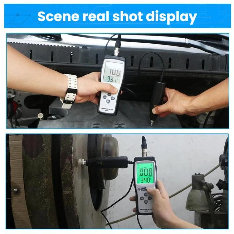 SMART SENSOR Portable Handheld Motor Vibration Meter, SMART SENSOR AS63B