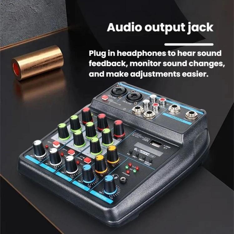 D4 4-Channel Mixer With Reverb Stage & Live Streaming Audio Mixer