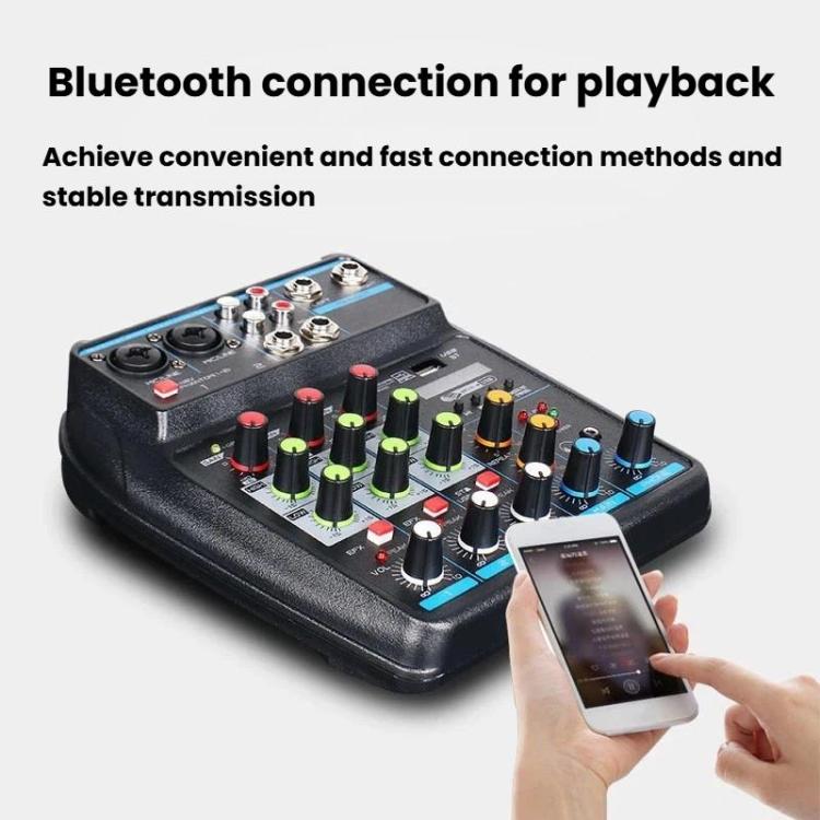 D4 4-Channel Mixer With Reverb Stage & Live Streaming Audio Mixer