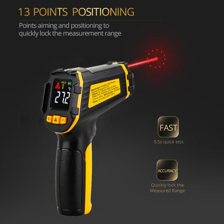 Industrial High-Precision Infrared Thermometer For Baking & Kitchen, SMART SENSOR ST390+