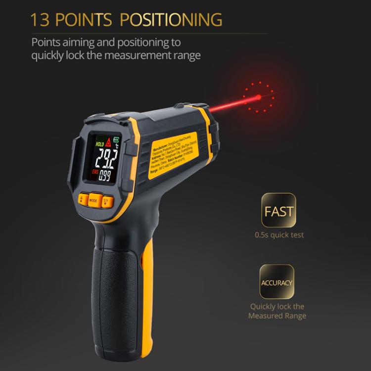 Industrial High-Precision Infrared Thermometer For Baking & Kitchen, SMART SENSOR ST490+