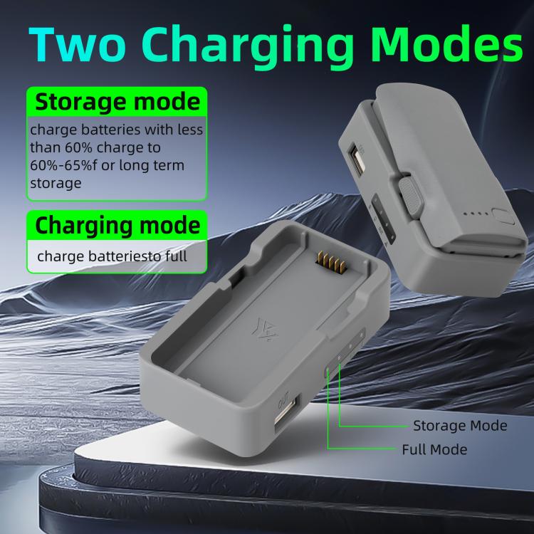YX Single-Port Charger Battery Storage USB Charger, For DJI Neo 2
