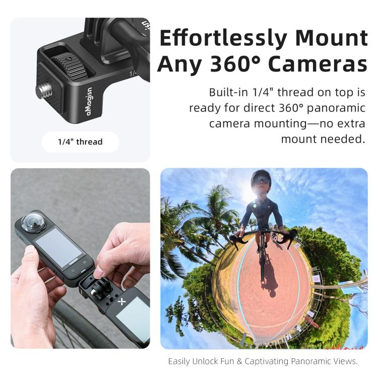 Action Camera Speedometer Cycling Mount, aMagisn BR01 Independent Handlebars, aMagisn BR02 Integrated Handlebars