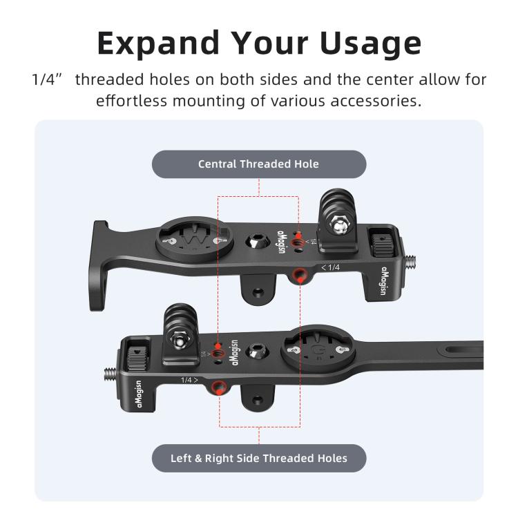 Action Camera Speedometer Cycling Mount, aMagisn BR01 Independent Handlebars, aMagisn BR02 Integrated Handlebars