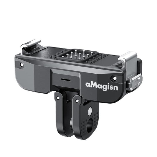 aMagisn TN02 Rechargeable Magnetic Quick-Release Base Action Camera Accessory, TN02