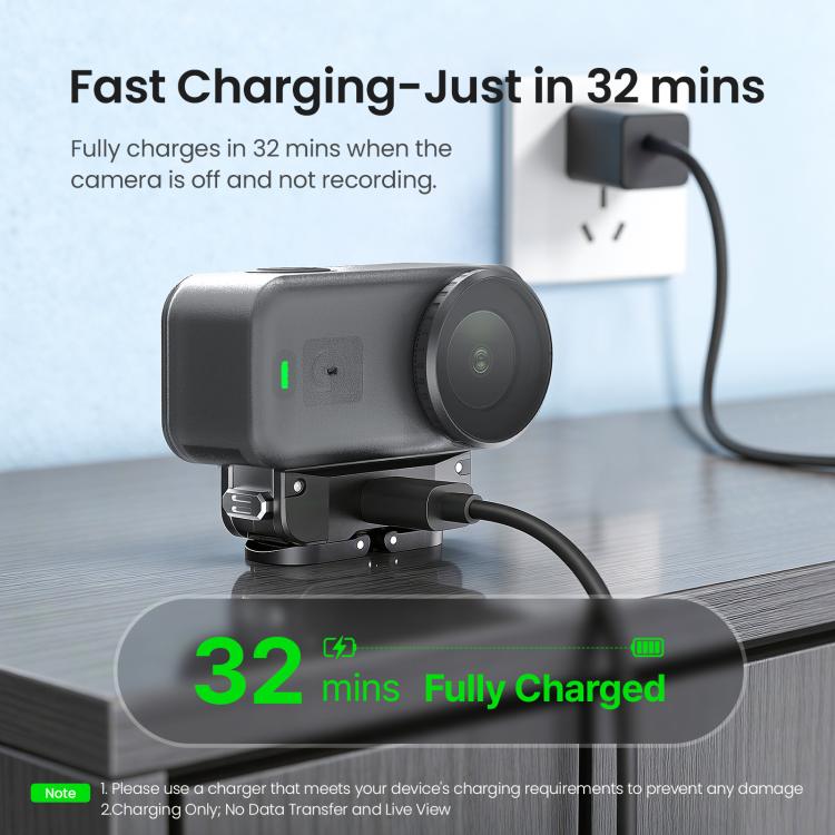 aMagisn TN02 Rechargeable Magnetic Quick-Release Base Action Camera Accessory, TN02