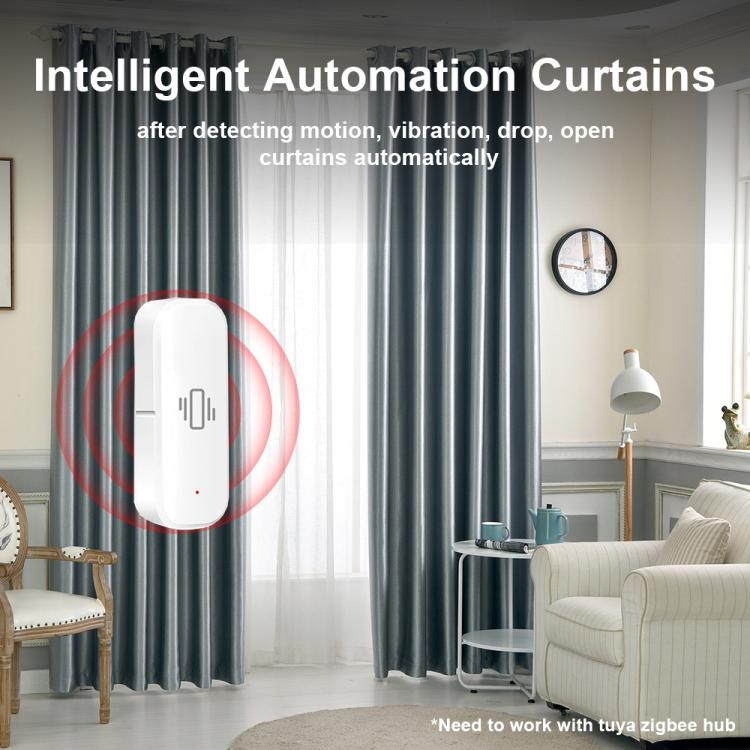 Smart Zigbee Vibration Motion Sensor App Control Security Protection Motion Shock Alarm, ZG-103ZL