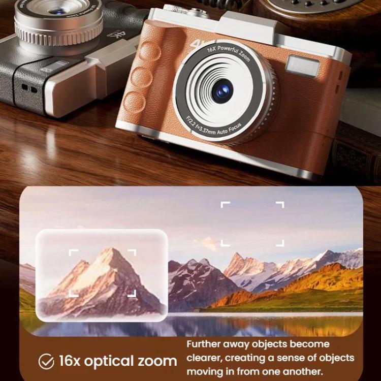 M11 3 Inch 4K Retro HD Camera Student CCD Digital Point-And-Shoot Camera