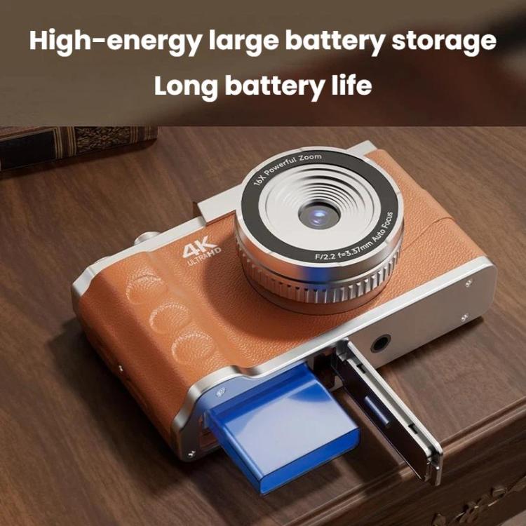 M11 3 Inch 4K Retro HD Camera Student CCD Digital Point-And-Shoot Camera