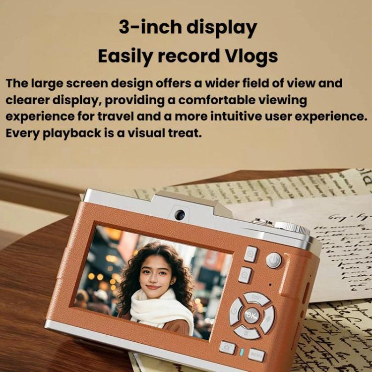 M11 3 Inch 4K Retro HD Camera Student CCD Digital Point-And-Shoot Camera