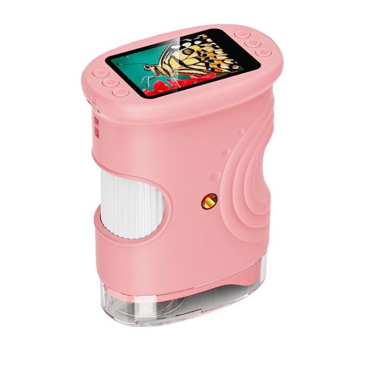 2 Inch IPS Portable Digital Microscope Kids Manual Focus Microscope With Light