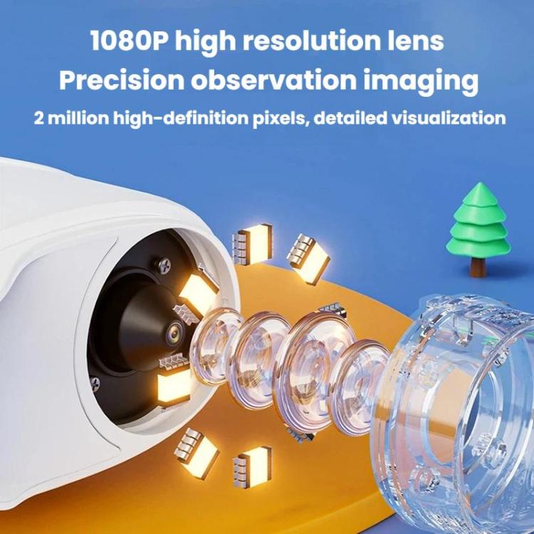 2 Inch IPS Portable Digital Microscope Kids Manual Focus Microscope With Light