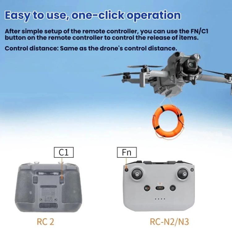 YX Rechargeable Aerial Release For DJI Mini 5 Pro / Mini 4 Pro Payload Dropper Up To 130g