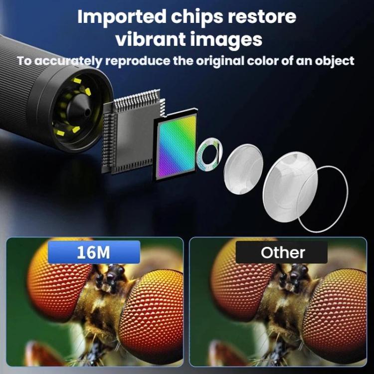 MK7 7 Inch Rotatable HD Display Digital Industrial Microscope Repair & Inspection Tool, Without Light, With Light