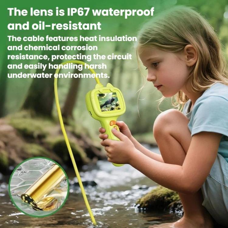 IP67 Waterproof Portable Endoscope 2.4 Inch Screen Student Magnifying Glass For Nature Exploration, G21