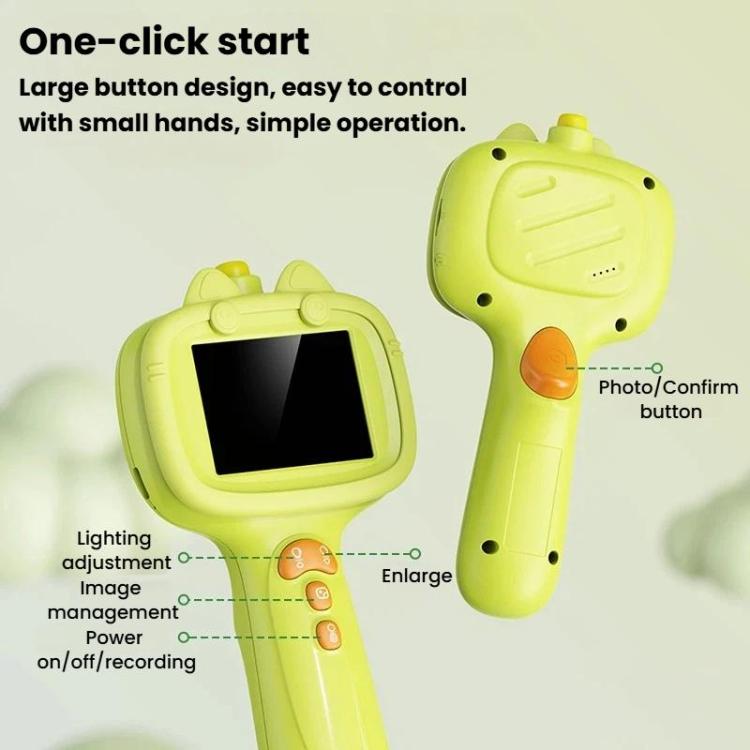 IP67 Waterproof Portable Endoscope 2.4 Inch Screen Student Magnifying Glass For Nature Exploration, G21