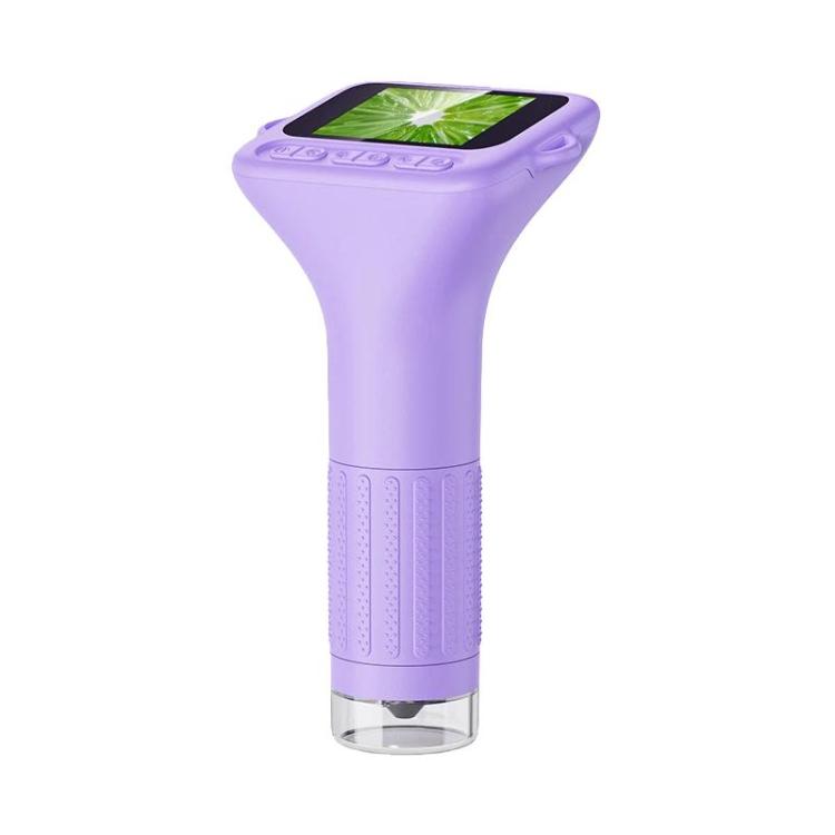 H375 2 Inch IPS Screen Manual Focus Microscope Rechargeable Kids Microscope With Light