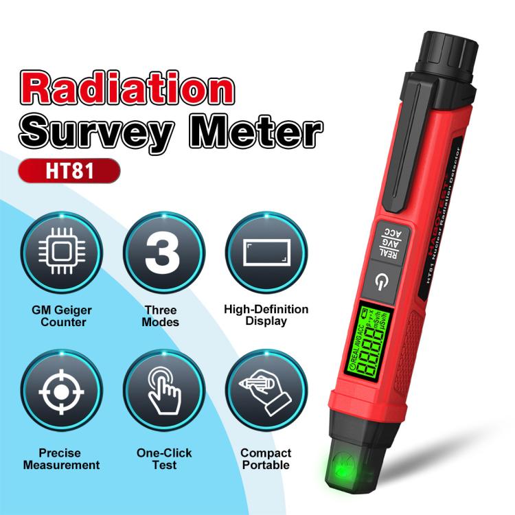 Nuclear Radiation Detection Pen Nuclear Contamination Meter Radioactive Material Detector, HT81
