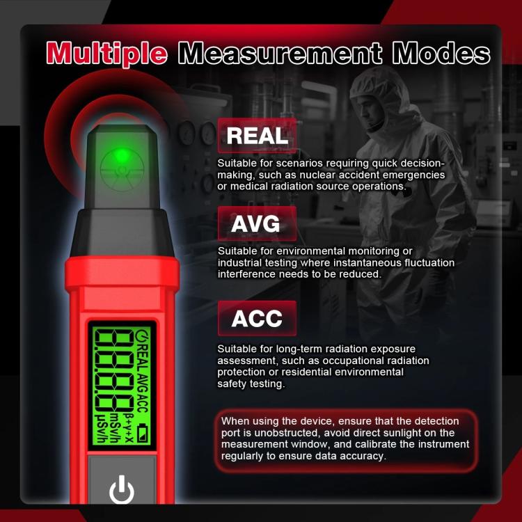 Nuclear Radiation Detection Pen Nuclear Contamination Meter Radioactive Material Detector, HT81