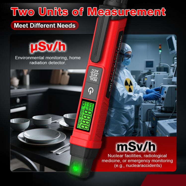 Nuclear Radiation Detection Pen Nuclear Contamination Meter Radioactive Material Detector, HT81