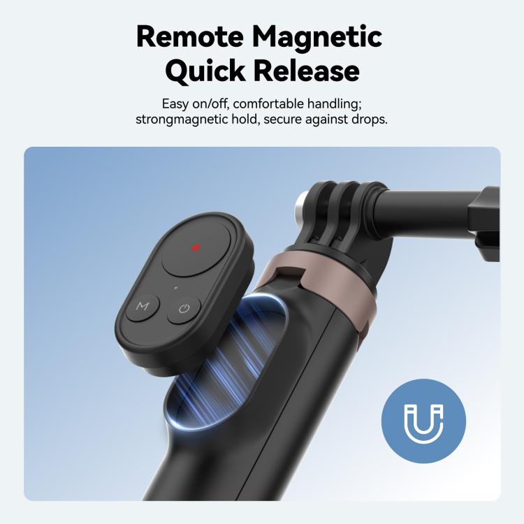 TELESIN Bluetooth Remote Control Selfie Stick Tripod For Action Cameras And Smartphones