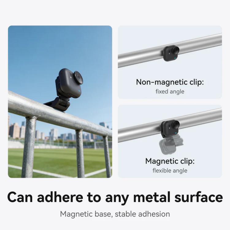 For Insta360 Go Ultra Camera TELESIN Magnetic Pivot Clip First-Person View Cap Mount Accessory