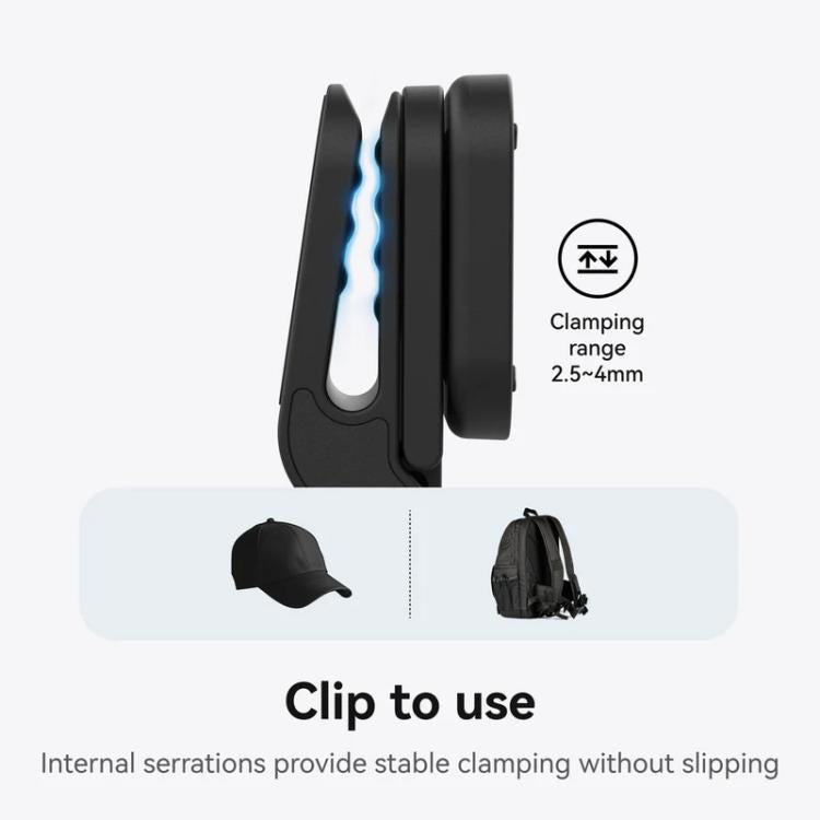 For Insta360 Go Ultra Camera TELESIN Magnetic Pivot Clip First-Person View Cap Mount Accessory