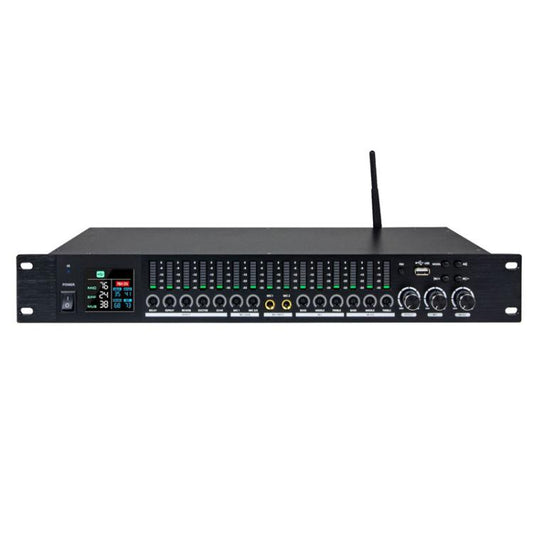 LD1500 Preamp Effects Processor Bluetooth Performance Reverb Processor Spectrum Equalizer Microphone Feedback Suppressor Tuner, US Plug, EU Plug, UK Plug, AU Plug