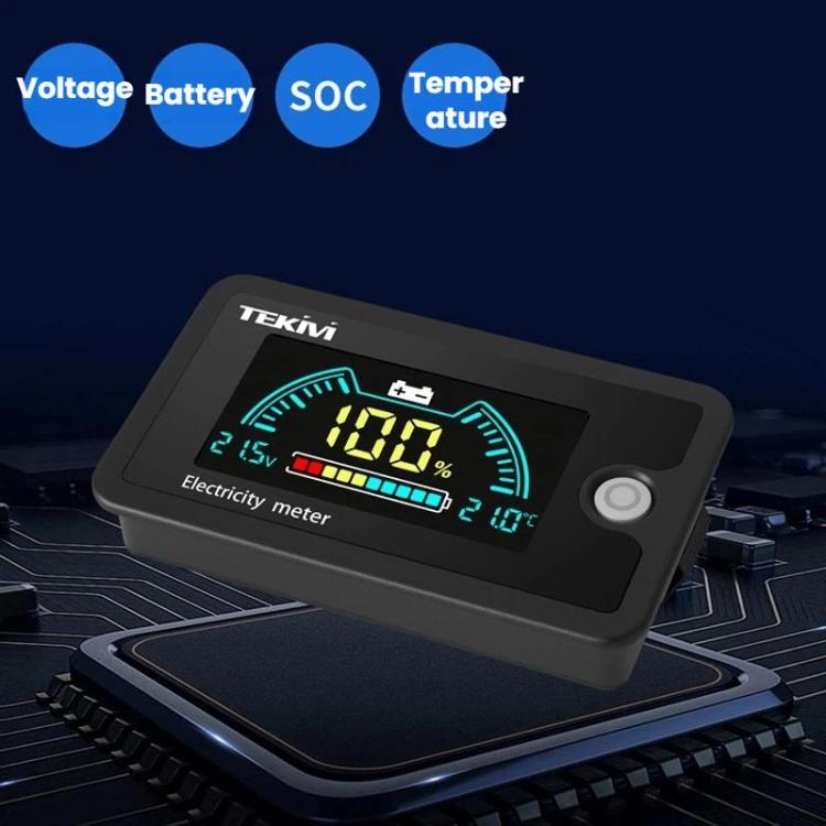 TEKM 8-100V Two-Wire Battery Power LCD Digital Display, Standard 6840D