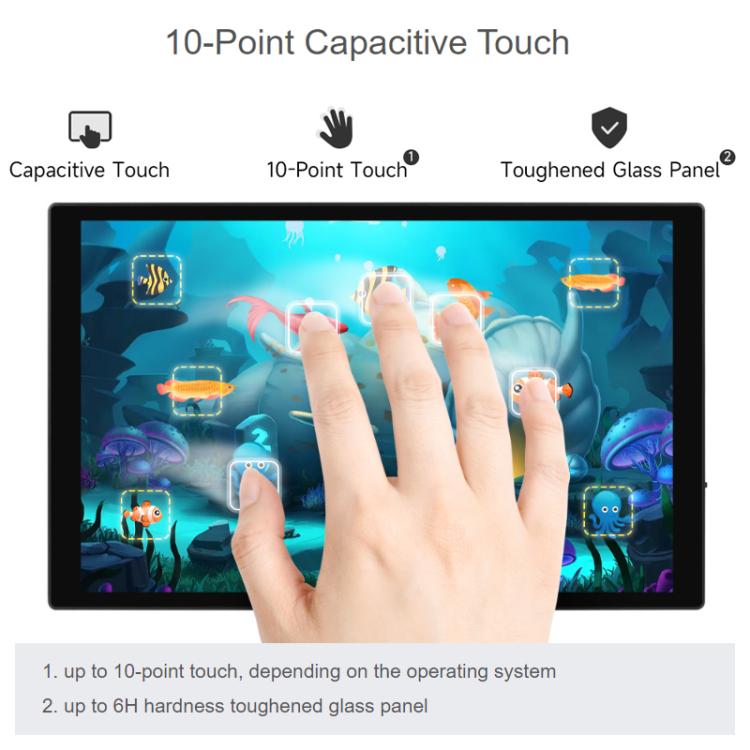 WAVESHARE 10.1-Inch DSI Tempered Glass Pane High Color Gamut Touchscreen 720 X 1280 Pixels, 32603
