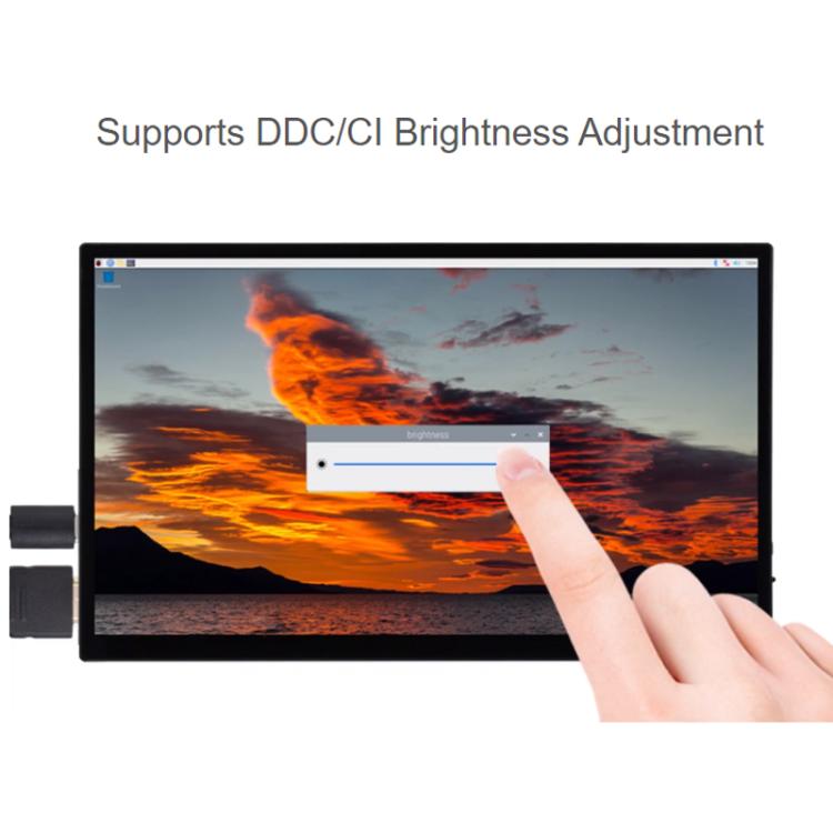 WAVESHARE 13.3-Inch FHD AMOLED Touchscreen 1920x1080 Pixels Fully Laminated Tempered Glass Panel, 32763 EU Plug, 32763 UK Plug, 32763 US Plug