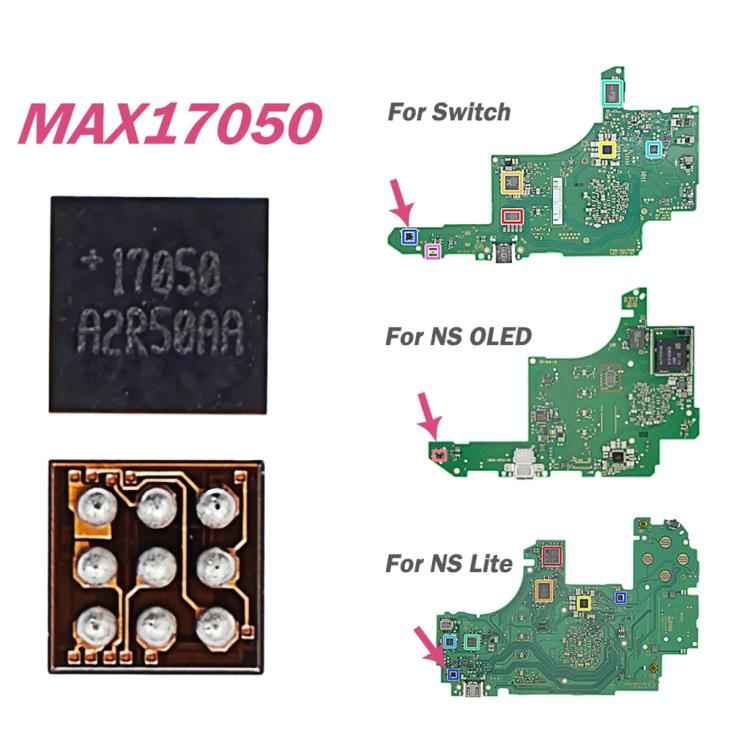MAX17050 Battery Detection IC Chip for Nintendo Switch / OLED / Lite Game Console, MAX17050