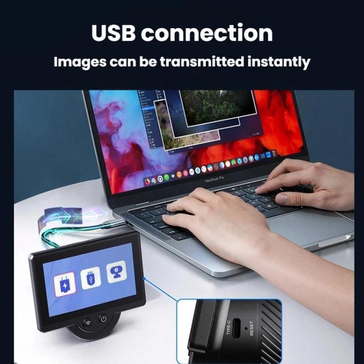 4.3 Inch Wireless WiFi Electronic Eyepiece Display For Telescopes & Microscopes, WT1