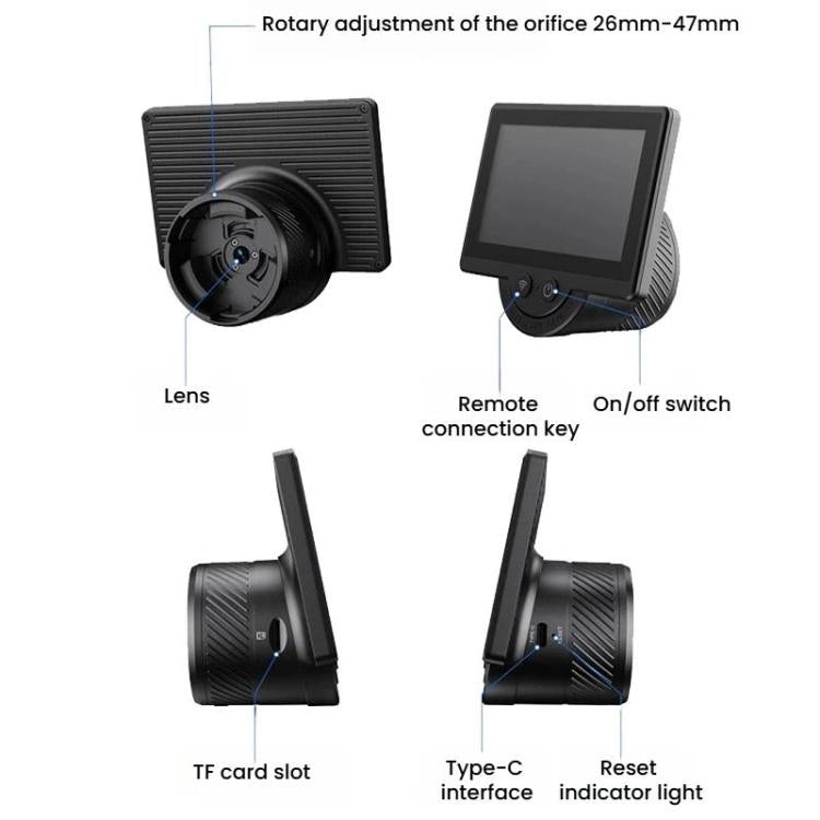 4.3 Inch Wireless WiFi Electronic Eyepiece Display For Telescopes & Microscopes, WT1