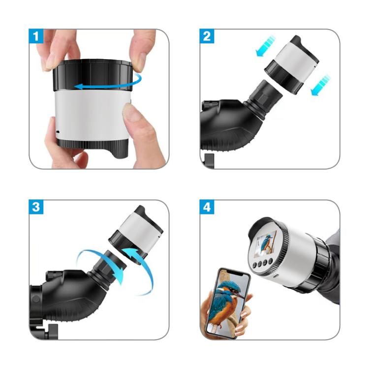 2 Inch HD WiFi Electronic Eyepiece For 38mm-73mm Large Aperture Telescopes, V16