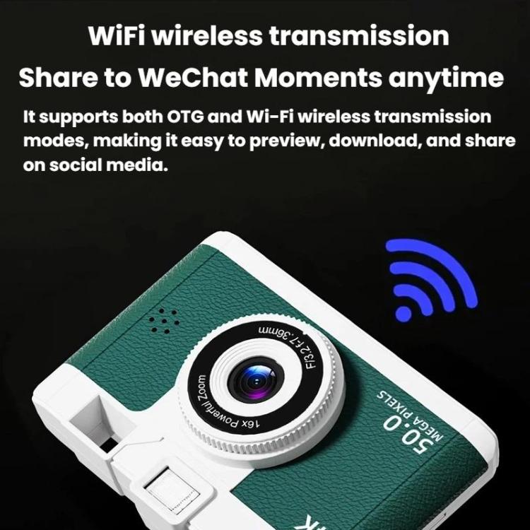 M16 2.4 Inch WiFi HD Digital Camera Mini CCD Camera With Front & Rear Dual Cameras