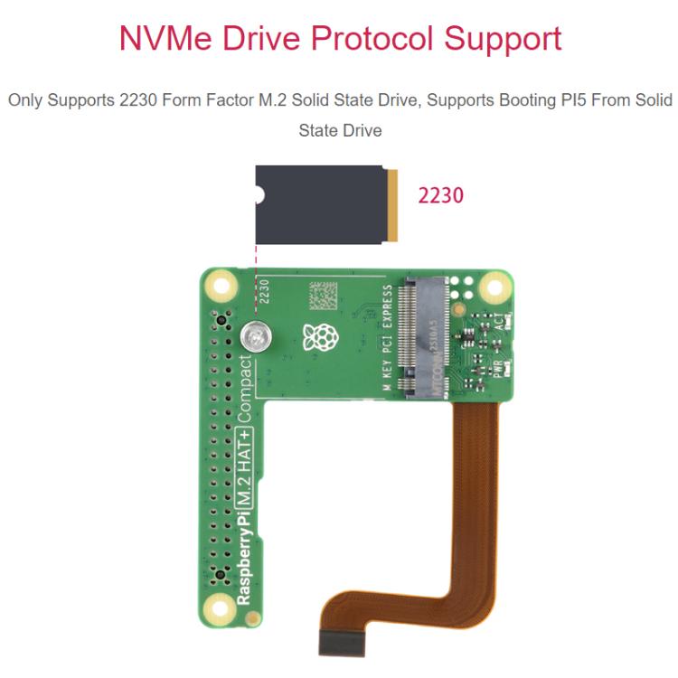 WAVESHARE Raspberry Pi Original Pi5 PCIe to M.2 Interface Expansion Board Compact Version