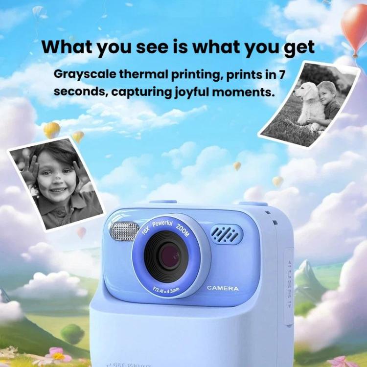 P79 Kids Instant Print Digital Camera Video Recorder Thermal Printing Digital Camera