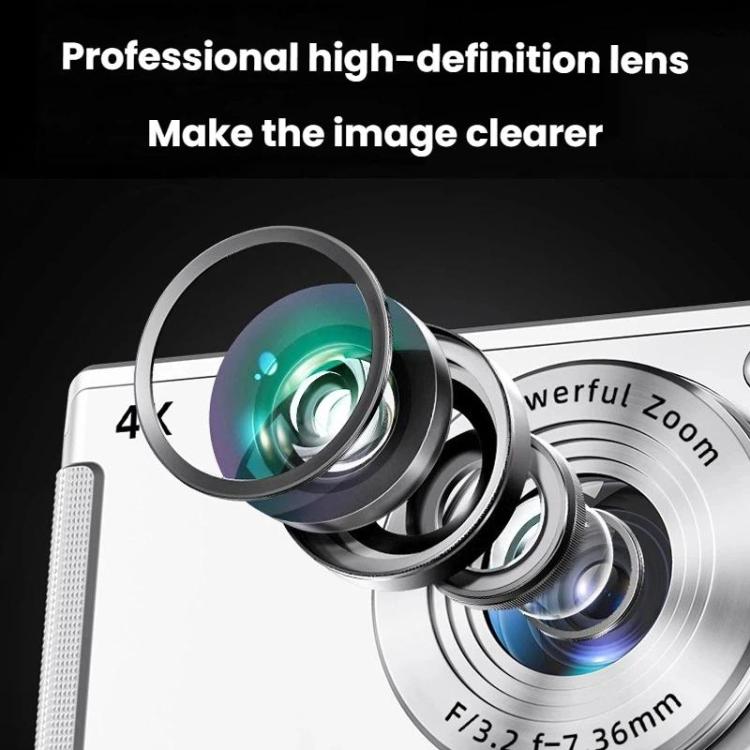 M06 4K HD Digital Camera For Students 16X Zoom Retro CCD Camera