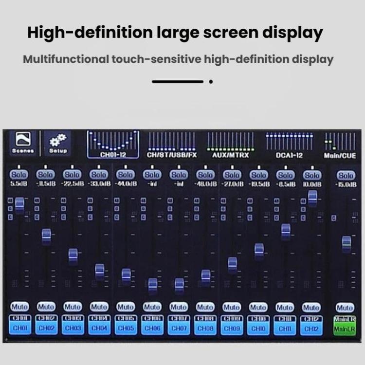 MDX22 USB Bluetooth 48V Phantom Power DSP Digital Mixer, US Plug, EU Plug, UK Plug, AU Plug