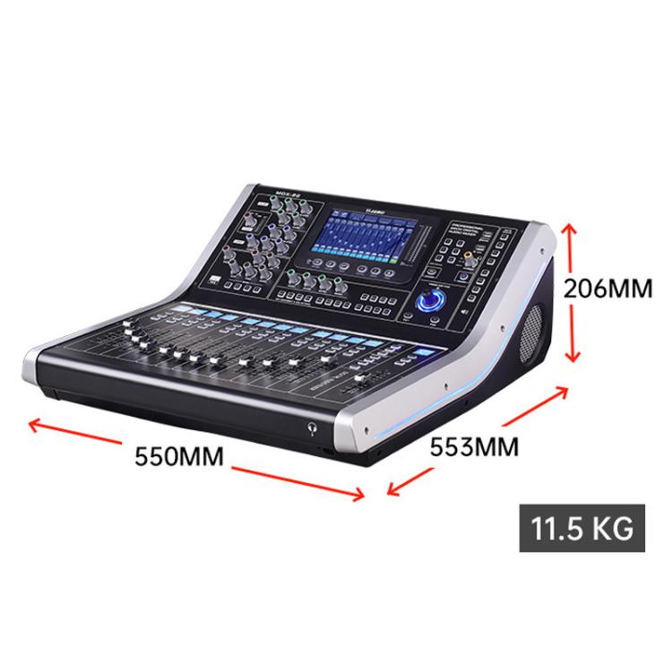 MDX22 USB Bluetooth 48V Phantom Power DSP Digital Mixer, US Plug, EU Plug, UK Plug, AU Plug