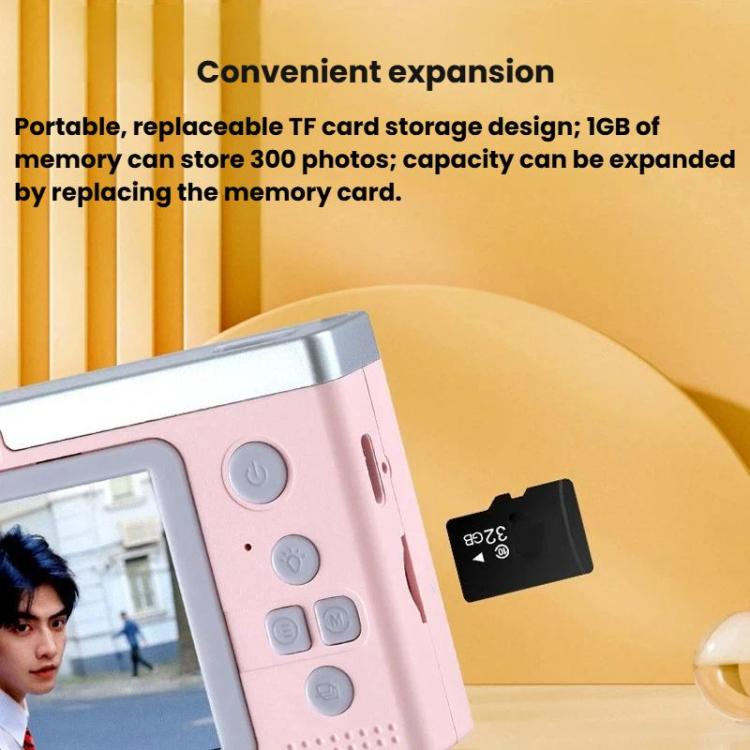 M12 2.4 Inch HD Mini Dual Lens CCD Camera Retro Card Camera For Students