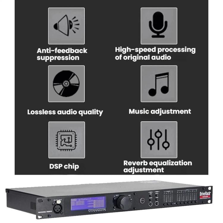 360 Audio Digital Processor KTV Stage Effects Processor, US Plug, EU Plug, UK Plug, AU Plug