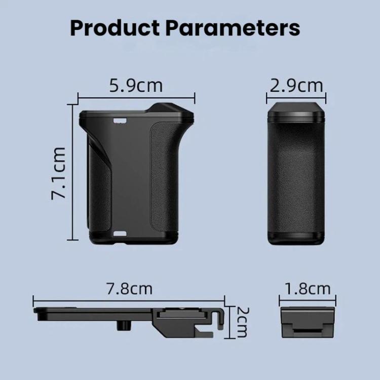 Flymile For DJI Osmo Action 5 Pro / 4 / 3 Camera Cage Handle With Magnetic Quick-Release Base